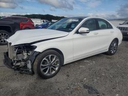 Salvage cars for sale at Assonet, MA auction: 2017 Mercedes-Benz C 300 4matic