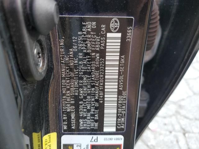 2012 Toyota Camry Base