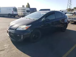 Salvage cars for sale at Hayward, CA auction: 2015 Toyota Prius