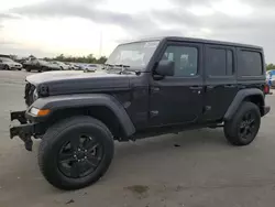 Jeep Wrangler Unlimited Sport salvage cars for sale: 2020 Jeep Wrangler Unlimited Sport