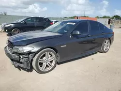 Salvage cars for sale at Homestead, FL auction: 2015 BMW 535 I