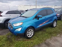 Flood-damaged cars for sale at auction: 2020 Ford Ecosport SE