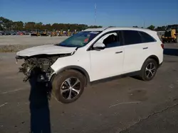 Salvage cars for sale at Dunn, NC auction: 2016 KIA Sorento EX