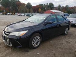 Salvage cars for sale at Mendon, MA auction: 2016 Toyota Camry LE