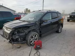 Salvage cars for sale at Pekin, IL auction: 2015 Ford Escape Titanium