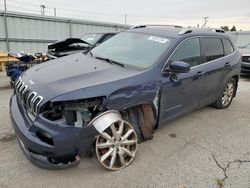 Salvage cars for sale at Dyer, IN auction: 2016 Jeep Cherokee Limited