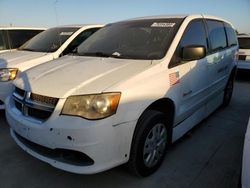 Salvage cars for sale at Grand Prairie, TX auction: 2017 Dodge Grand Caravan SE