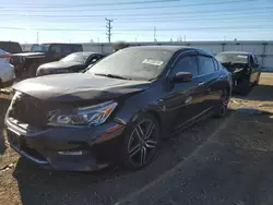 Salvage cars for sale at Elgin, IL auction: 2016 Honda Accord Sport