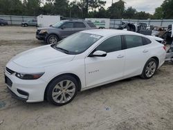 Salvage cars for sale at Hampton, VA auction: 2018 Chevrolet Malibu Premier