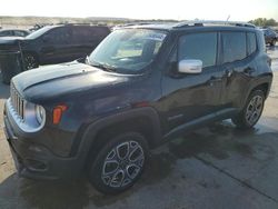 Salvage cars for sale at Grand Prairie, TX auction: 2015 Jeep Renegade Limited