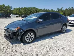 Salvage cars for sale at Houston, TX auction: 2017 Toyota Corolla L