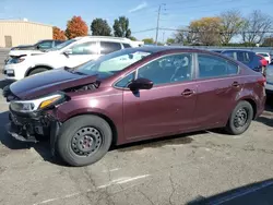 Salvage cars for sale from Copart Moraine, OH: 2018 KIA Forte LX