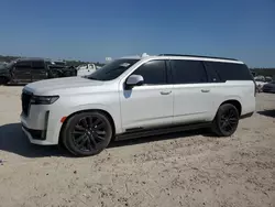 Salvage cars for sale at Houston, TX auction: 2022 Cadillac Escalade ESV Sport