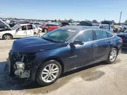 Chevrolet salvage cars for sale: 2016 Chevrolet Malibu LT