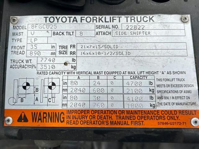 2008 Toyota Fork Lift