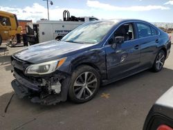 Subaru Vehiculos salvage en venta: 2015 Subaru Legacy 2.5I Limited