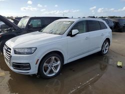 Salvage cars for sale at Riverview, FL auction: 2019 Audi Q7 Prestige