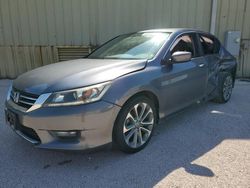 Salvage cars for sale at Houston, TX auction: 2015 Honda Accord Sport