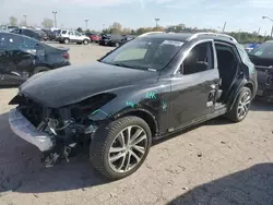 Salvage cars for sale at Indianapolis, IN auction: 2016 Infiniti QX50