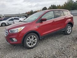 Salvage cars for sale at Memphis, TN auction: 2017 Ford Escape SE