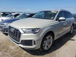 Salvage vehicles for parts for sale at auction: 2021 Audi Q7 Premium Plus