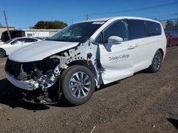 Salvage cars for sale at New Britain, CT auction: 2022 Chrysler Pacifica Hybrid Touring L