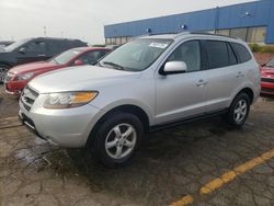 Salvage cars for sale at Woodhaven, MI auction: 2007 Hyundai Santa FE GLS