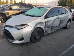 Salvage cars for sale at Rancho Cucamonga, CA auction: 2017 Toyota Corolla L