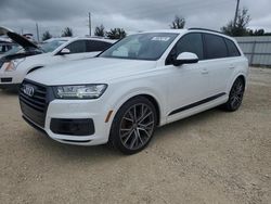 Carros salvage a la venta en subasta: 2017 Audi Q7 Prestige