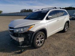 Salvage cars for sale from Copart Anderson, CA: 2015 Toyota Highlander XLE