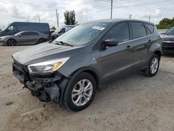 Salvage cars for sale at Miami, FL auction: 2017 Ford Escape SE