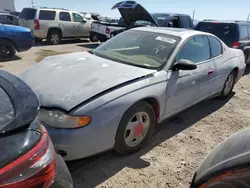 Chevrolet salvage cars for sale: 2000 Chevrolet Monte Carlo LS