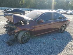 Salvage cars for sale at Ellenwood, GA auction: 2015 Honda Accord Sport