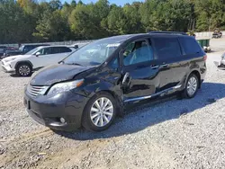 Salvage cars for sale from Copart Gainesville, GA: 2016 Toyota Sienna XLE