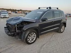 Salvage cars for sale at Houston, TX auction: 2017 Volkswagen Tiguan Wolfsburg