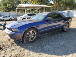 Salvage cars for sale at Austell, GA auction: 2012 Ford Mustang