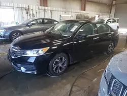 Salvage cars for sale at Elgin, IL auction: 2017 Honda Accord LX