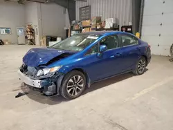 Salvage cars for sale at West Mifflin, PA auction: 2013 Honda Civic EX