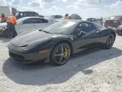 Salvage cars for sale at Arcadia, FL auction: 2012 Ferrari 458 Spider