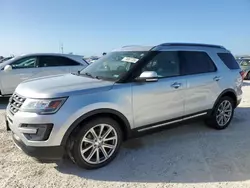 Salvage cars for sale from Copart Arcadia, FL: 2017 Ford Explorer Limited