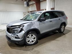 Salvage cars for sale at Leroy, NY auction: 2018 Honda Pilot LX