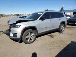 2021 Jeep Grand Cherokee L Limited en venta en Woodhaven, MI