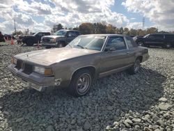 Salvage cars for sale at Mebane, NC auction: 1987 Oldsmobile Cutlass Supreme Brougham