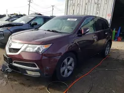 Salvage cars for sale at Chicago Heights, IL auction: 2010 Acura MDX Technology