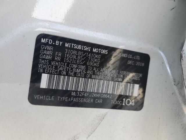 2019 Mitsubishi Mirage G4 SE