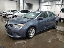 Salvage cars for sale at Ham Lake, MN auction: 2014 Toyota Corolla L