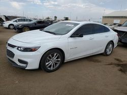 Salvage cars for sale at Brighton, CO auction: 2018 Chevrolet Malibu LT