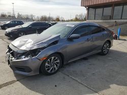 Salvage cars for sale at Fort Wayne, IN auction: 2017 Honda Civic EX