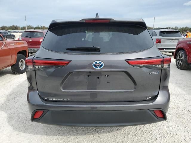 2022 Toyota Highlander Hybrid LE