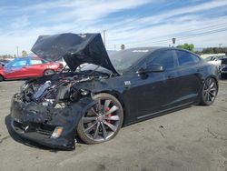 Salvage cars for sale at Colton, CA auction: 2017 Tesla Model S